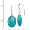 Lex & Lu Sterling Silver Dyed Blue Howlite Dangle Earrings - 4 - Lex & Lu