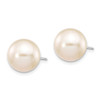 Lex & Lu 14k White Gold 10-11mm Round FW Cultured Pearl Stud Earrings - 2 - Lex & Lu