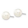 Lex & Lu 14k White Gold 6-7mm Round FW Cultured Pearl Stud Earrings - 2 - Lex & Lu