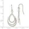 Lex & Lu Sterling Silver Polished Teardrops Dangle Earrings - 4 - Lex & Lu