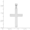 Lex & Lu 14k White Gold Cross Pendant LAL90313 - 3 - Lex & Lu