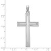 Lex & Lu 14k White Gold Solid Cross Pendant LAL90317 - 3 - Lex & Lu