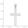 Lex & Lu 14k White Gold .02ct. Diamond Cross Pendant LAL90318 - 3 - Lex & Lu