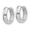 Lex & Lu 14k White Gold Hinged Hoop Earrings LAL90347 - 2 - Lex & Lu