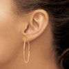Lex & Lu 14k Yellow Gold 1.5mm Polished Round Endless Hoop Earrings LAL90359 - 3 - Lex & Lu
