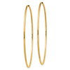 Lex & Lu 14k Yellow Gold 1.5mm Polished Round Endless Hoop Earrings LAL90363 - 2 - Lex & Lu