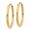 Lex & Lu 14k Yellow Gold 1.25mm Endless Hoop Earrings LAL90404 - 2 - Lex & Lu