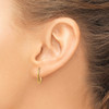 Lex & Lu 14k Yellow Gold 1.25mm Endless Hoop Earrings LAL90405 - 3 - Lex & Lu