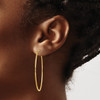 Lex & Lu 14k Yellow Gold 1.25mm Endless Hoop Earrings LAL90407 - 3 - Lex & Lu