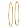 Lex & Lu 14k Yellow Gold 1.25mm D/C Endless Hoop Earrings LAL90417 - 2 - Lex & Lu