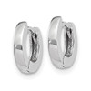 Lex & Lu 14k White Gold Polished Hinged Hoop Earrings LAL90429 - 2 - Lex & Lu