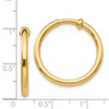 Lex & Lu 14k Yellow Gold Non-Pierced Hoops Earrings LAL90430 - 4 - Lex & Lu