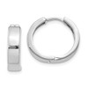 Lex & Lu 14k White Gold Hinged Hoop Earrings LAL91011 - Lex & Lu