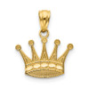 Lex & Lu 14k Yellow Gold Crown Pendant LAL91059 - Lex & Lu