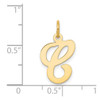 Lex & Lu 14k Yellow Gold Initial C Charm LAL91275 - 4 - Lex & Lu