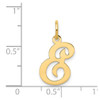 Lex & Lu 14k Yellow Gold Initial E Charm LAL91277 - 4 - Lex & Lu