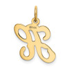 Lex & Lu 14k Yellow Gold Initial H Charm LAL91280 - 3 - Lex & Lu