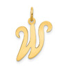 Lex & Lu 14k Yellow Gold Initial W Charm - Lex & Lu