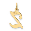 Lex & Lu 14k Yellow Gold Initial Z Charm - 3 - Lex & Lu