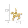 Lex & Lu 14k Yellow Gold Polished Horse Charm - 4 - Lex & Lu