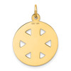 Lex & Lu 14k Yellow Gold Medium Paramedic Medical Pendant - 3 - Lex & Lu