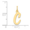 Lex & Lu 14k Yellow Gold Medium Script Initial C Charm - 4 - Lex & Lu