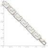 Lex & Lu Sterling Silver Greek Key Bracelet 7.5'' - 4 - Lex & Lu