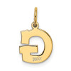 Lex & Lu 14k Yellow Gold Small Block Initial G Charm - 3 - Lex & Lu