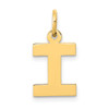 Lex & Lu 14k Yellow Gold Small Block Initial I Charm - Lex & Lu