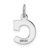 Lex & Lu 14k White Gold Small Block Initial C Charm - 4 - Lex & Lu