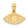 Lex & Lu 14k Yellow Gold Enameled Eye Pendant - 3 - Lex & Lu