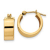 Lex & Lu 14k Yellow Gold Polished Hoop Earrings LAL91672 - Lex & Lu