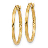 Lex & Lu 14k Yellow Gold Twist Hoop Earrings LAL91675 - 2 - Lex & Lu