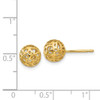 Lex & Lu 14k Yellow Gold Medium Fancy Ball Post Earrings - 4 - Lex & Lu