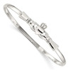 Lex & Lu Sterling Silver Claddaugh Bangle - Lex & Lu