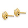 Lex & Lu 14k Yellow Gold Polished Flower Post Earrings - 2 - Lex & Lu