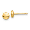 Lex & Lu 14k Yellow Gold Polished Half Ball Post Earrings LAL91824 - Lex & Lu