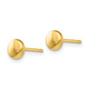 Lex & Lu 14k Yellow Gold Polished Half Ball Post Earrings LAL91824 - 2 - Lex & Lu