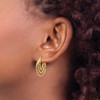 Lex & Lu 14k Yellow Gold Triple Hoop Earrings - 3 - Lex & Lu