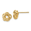 Lex & Lu 14k Yellow Gold Polished Knot Post Earrings LAL91905 - Lex & Lu