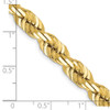 Lex & Lu 14k Yellow Gold 7mm D/C Rope Chain Necklace or Bracelet- 5 - Lex & Lu