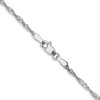 Lex & Lu 14k White Gold Singapore Chain Necklace, Bracelet or Anklet- 3 - Lex & Lu