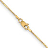 Lex & Lu 14k Yellow Gold Box Chain Necklace w/Lobster LAL91927- 4 - Lex & Lu