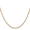 Lex & Lu 14k Yellow Gold Singapore Chain Necklace, Bracelet or Anklet- 2 - Lex & Lu