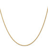 Lex & Lu 14k Yellow Gold 1.6mm Solid Rope Chain Necklace or Bracelet- 3 - Lex & Lu