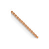 Lex & Lu 14k Rose Gold .8mm Wheat Chain Necklace - Lex & Lu