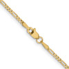 Lex & Lu 14k Yellow Gold 1.80mm Flat Figaro Chain Necklace or Bracelet LAL1294- 3 - Lex & Lu