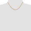 Lex & Lu 14k Yellow Gold 2.25mm Flat Figaro Chain Necklace or Bracelet LAL1295- 2 - Lex & Lu