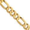 Lex & Lu 14k Yellow Gold 8.75mm Flat Figaro Chain Necklace or Bracelet LAL1298 - Lex & Lu