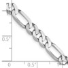 Lex & Lu 14k White Gold 5.5mm Flat Figaro Chain Necklace or Bracelet- 5 - Lex & Lu